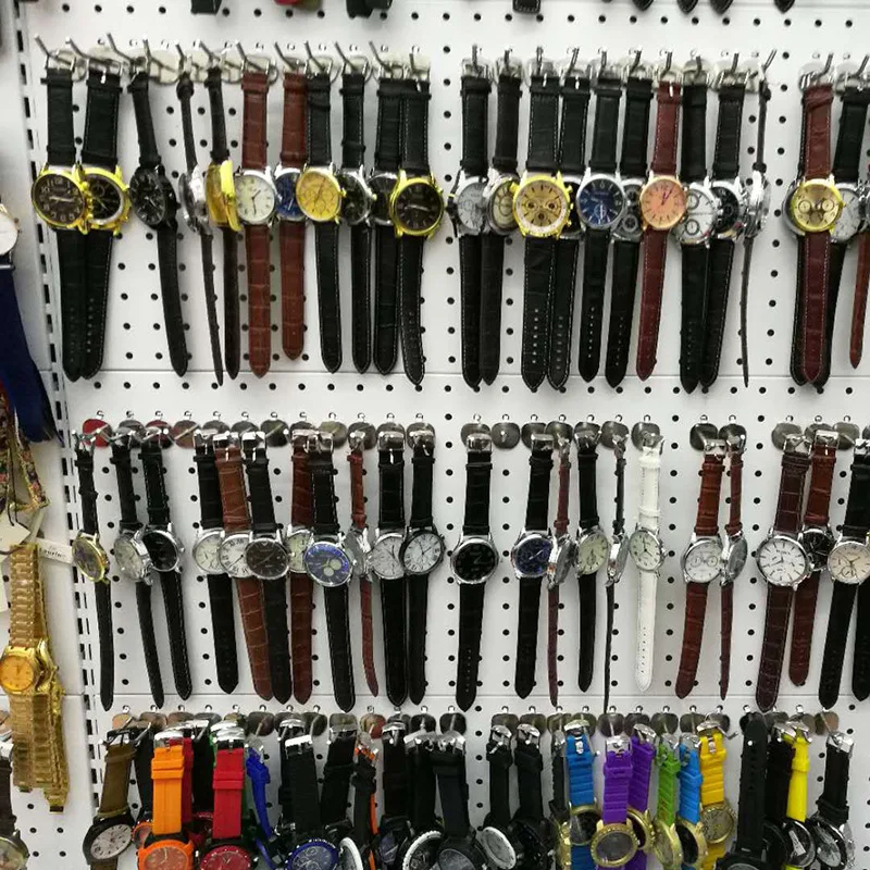 Часы PUSHI reloj высокого качества дешевые часы оптом женские наручные с кожаным ремешком мужские разные цвета