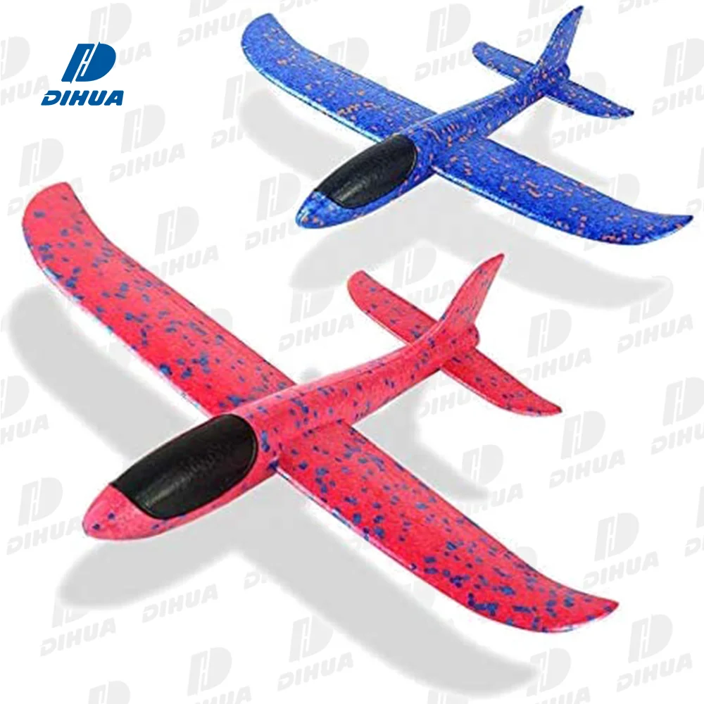 Foam Glider Plane Toys Aircraft Hand Throwing Planes Flying Aeroplane Model Outdoor Sports Toys 3 Flight Mode for Kids