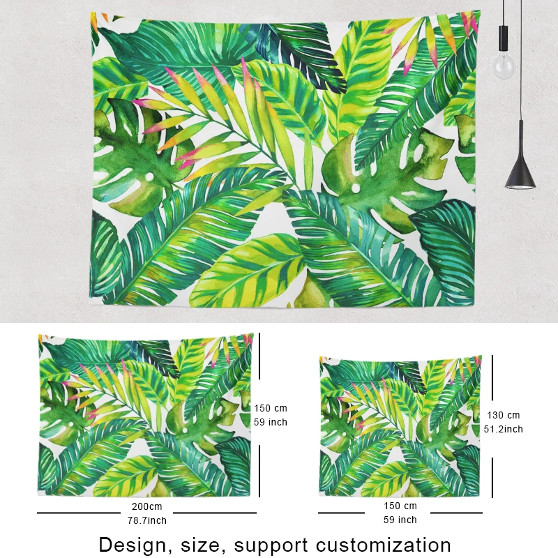 Custom Tapestry French Blankets Flower Tarot Dark Printing Chain Peach Skin Party Blankets Decoration Home Wall For Child