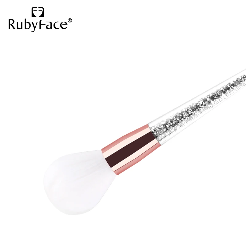 Оптовая продажа со склада алмазная ручка RubyFace одиночная кисть косметический инструмент макияж для кистей лица и пудры