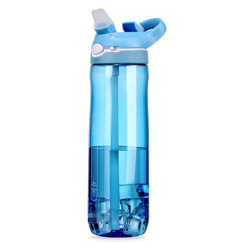 Bpa Free Large Water Bottle Gym Water Bottles For Sports 1l Tritan Plastic Bottle With Straw