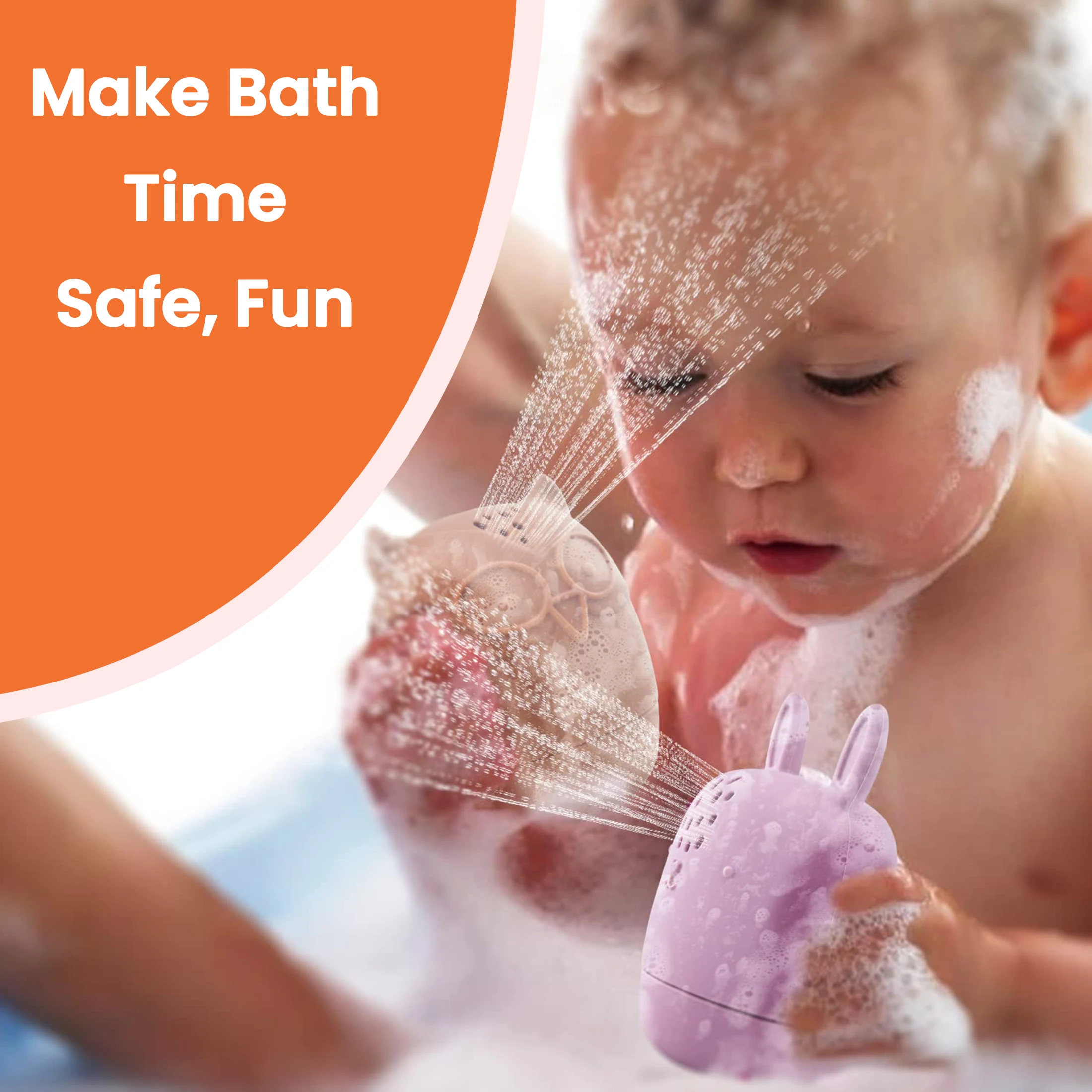 Силиконовые детские игрушки для ванной 4 упаковки