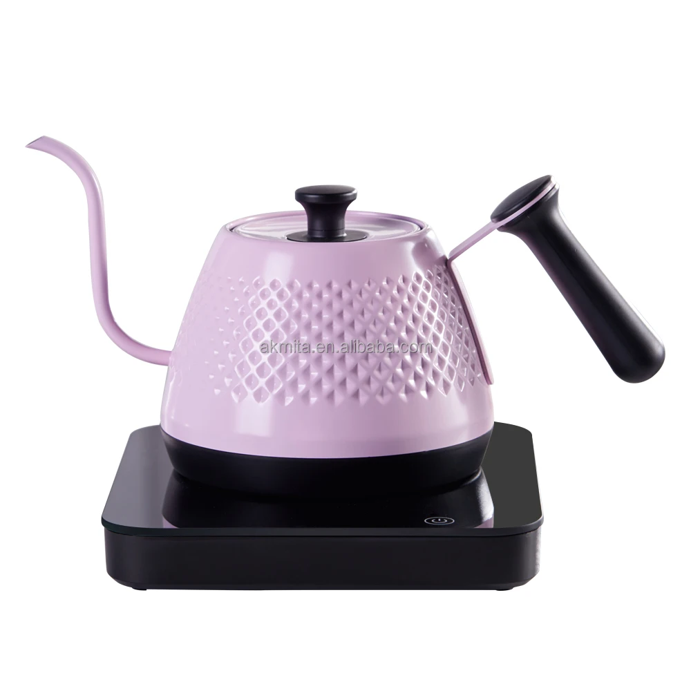 Quick Heating Pour Over Hand Drip Coffee Tea Kettle Smart Hand Brewed Coffee Pot with thermometer