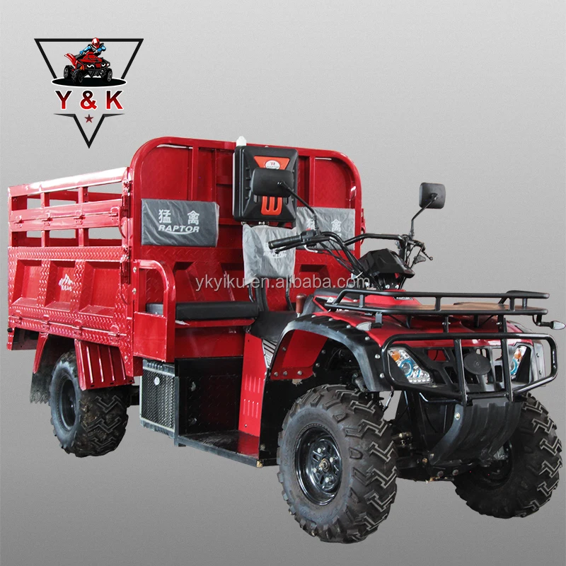 Adult 4X4 Atv Agriculture 300Cc 400Cc All Terrain Vehicle 4 Stroke Trailer Atv Cargo Box Atv For Farm Gasoline Beach Buggy