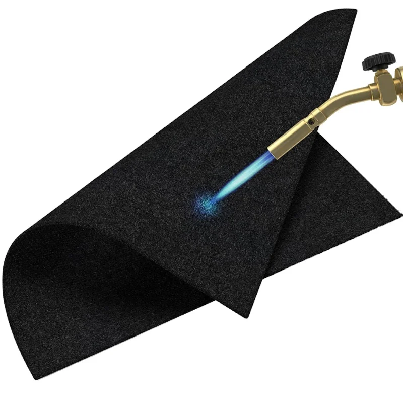 Heat Resistant High Temp Carbon Fiber Welding Protective Blanket Heat Shield Plumbing Heat Sink Slag Fire Auto