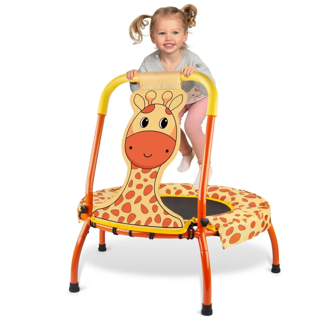 Wellshow Sport Adjustable Toddler Trampoline Baby Trampoline - Mini Trampoline for Kids Indoor and Outdoor