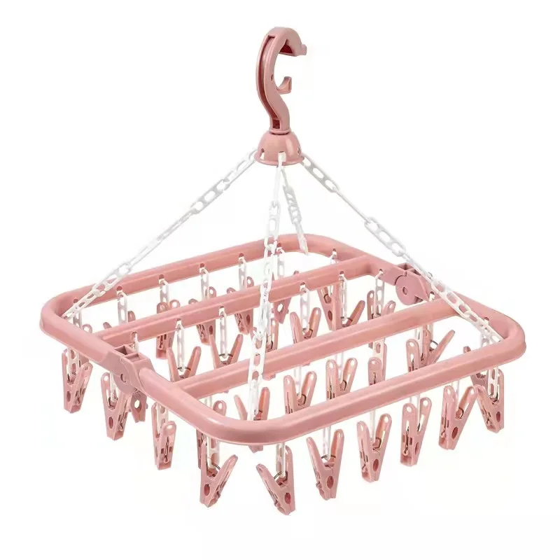 FS201 Clothes Hanger Plastic Storage Rack Wardrobe Neatening Clothing Organizer Coat Hook Clothespin Party Home Decoration