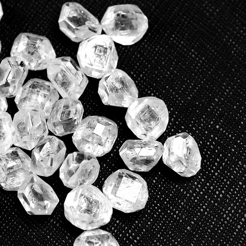 Wholesale round hpht white rough uncut diamond lab grown diamonds  industrial diamond price