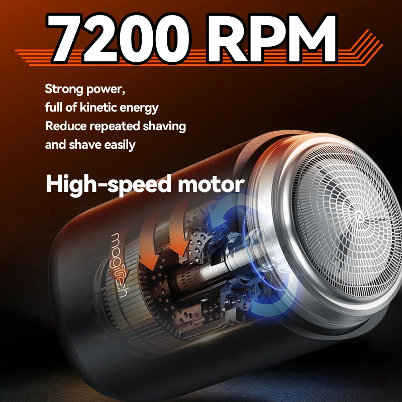 Waterproof Mini Shaving Machine Rechargeable Razor Blade Shaver Portable Electric Shaver For Men