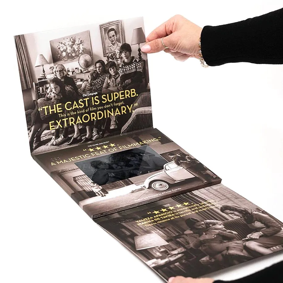 China Manufacturer 7 inch Media Player LCD Advertising Booklet Paper Crafts Marketing Lcd Video Book