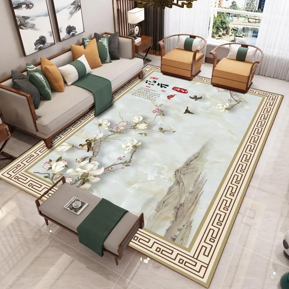 custom manufacturer cheap price polyester printed carpet for home floor