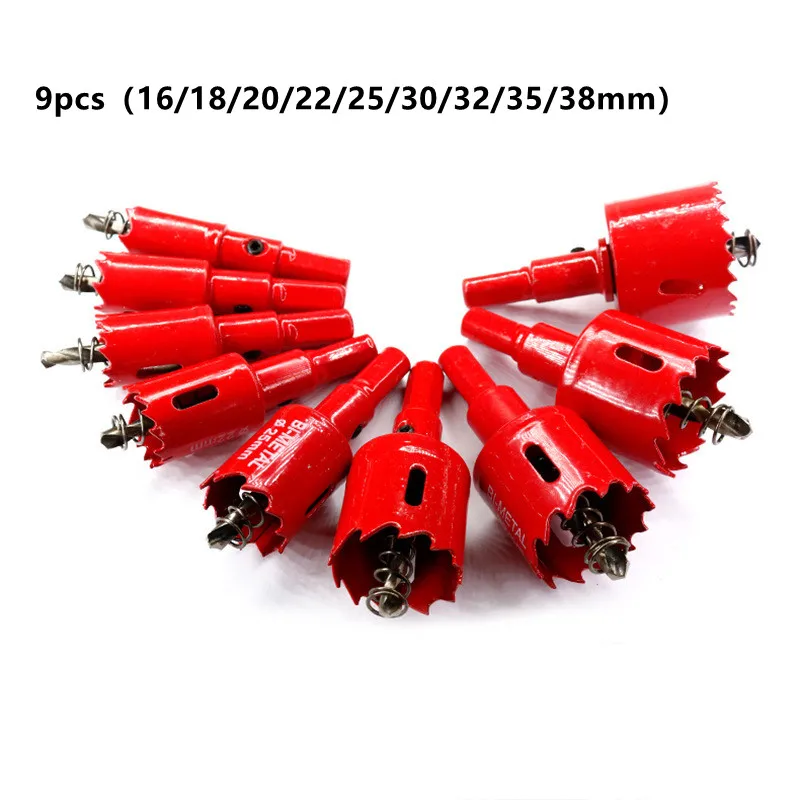 M42 Bi-Metal Drill Bit Set Woodworking Hole Opener Heavy Duty Hole Saw  for Wood PVC Plastic Aluminum Alloy Iron