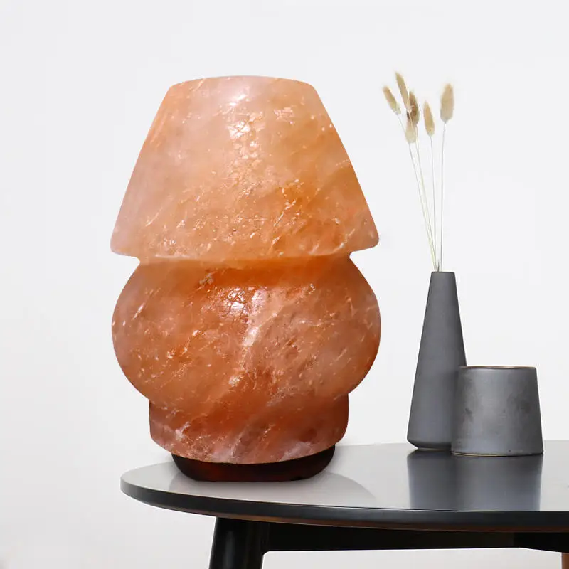 Natural red pink heart shaped himalayan natural crystal rock salt lamp Complete Package Electric Cord and Bulb Organic Material
