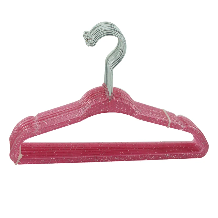 Sturdy Space Saving Triangles Glitter Transparent Crystal Seamless Clothes Hanger