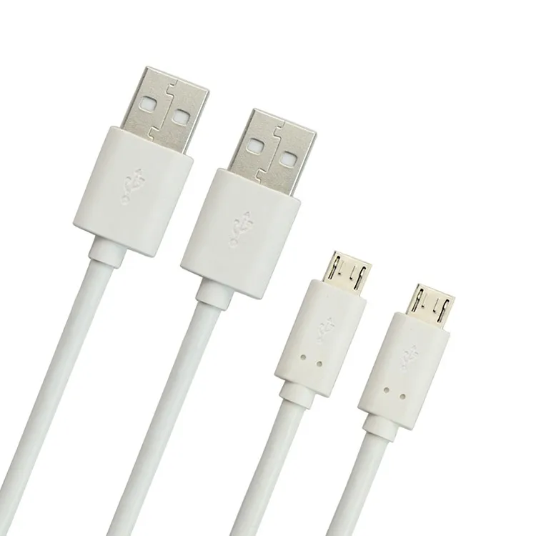 1.2M 2A TPE White Micro USB data charging cable for android smart phone