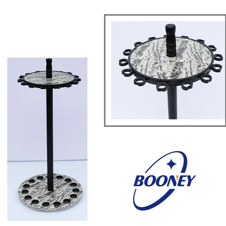 Booney 15pcs fishing rod display  rack wooden fishing rod stand holder 15pcs