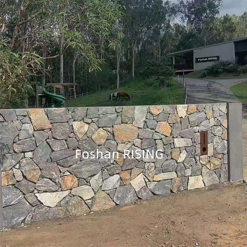 Natural Slate Quartzite Limestone Loose Stone Veneer For Exterior And Interior Wall Cladding Decorative