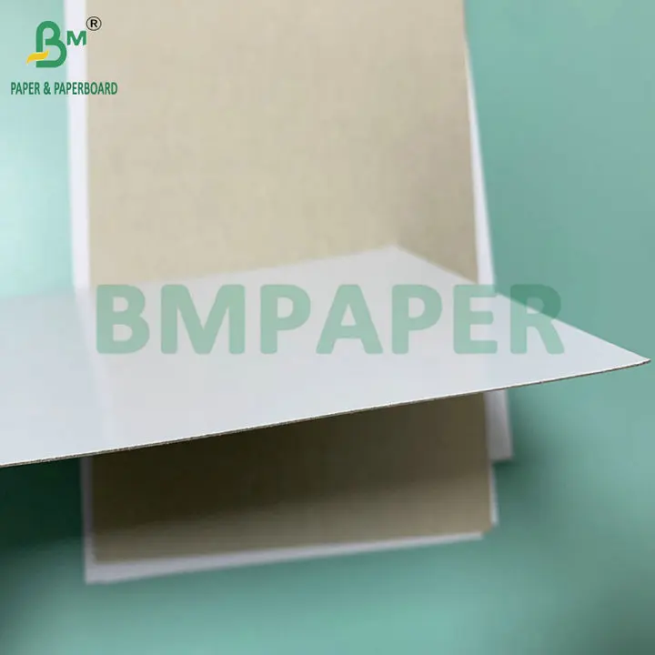 C1S White Top Grey Back 300gsm 350gsm Duplex Board For Packaging Boxes Offset Printing