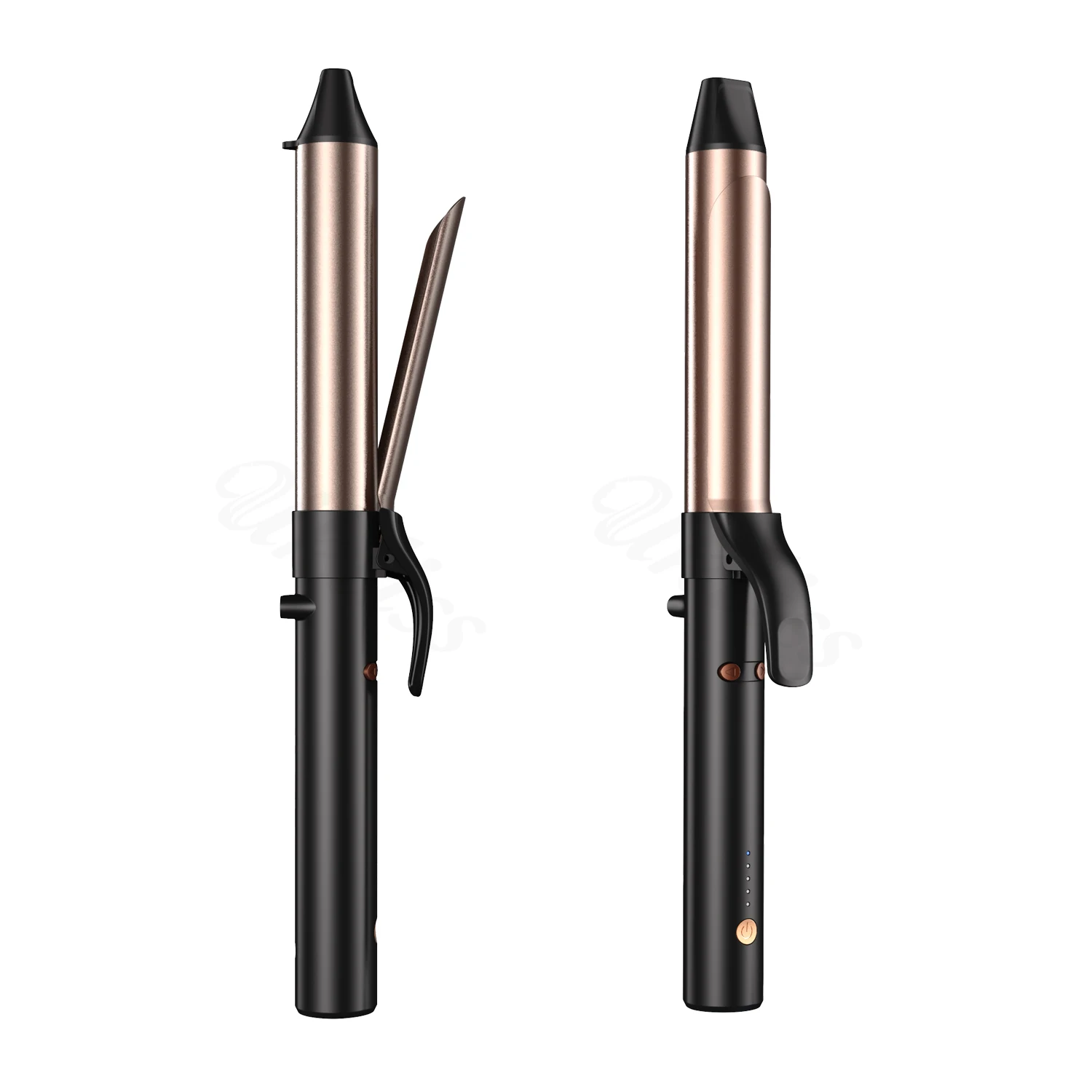 Private Label Left and Right Turning Reversible Curling Iron Automatic Rotating Hair Curler