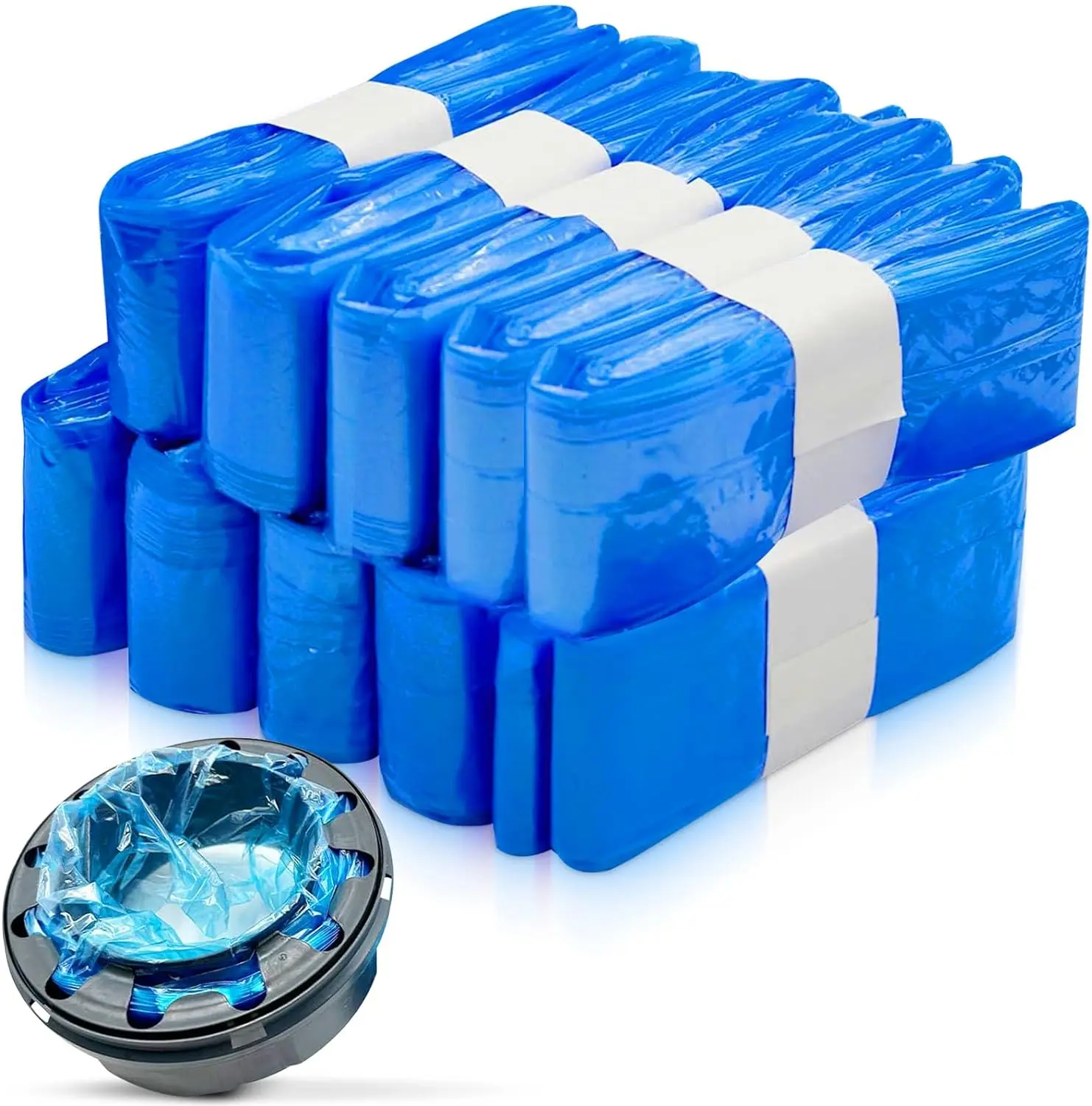 Nappy Bin Refills 4.5 m Baby Scented Diaper Pail Refill Bags Plastic Nappy Disposal Bags for Diaper Bucket Nappy Bin