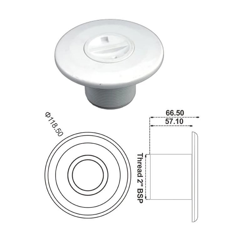 Pool Spray Nozzles Accessories Water Wall Return Jets for Swimming