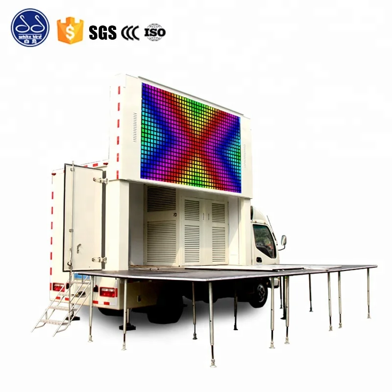advertising vehicles mobile led display truck for sale