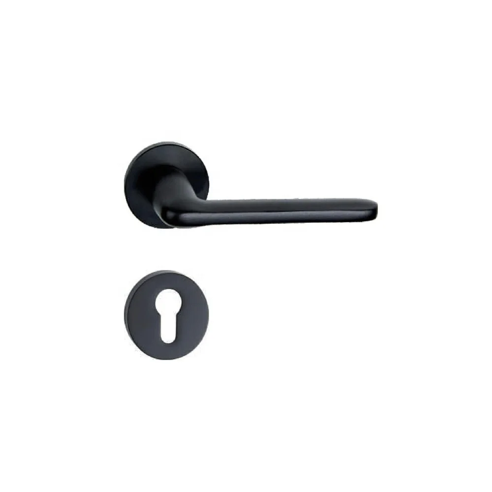 Hot Selling Competitive price  inner door handle Matte black stainless steel  Contemporary Type door handle