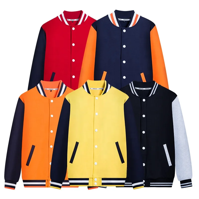 
High Quality Printed Oversized Boys Long Sleeve Activity Baseball Jackets 