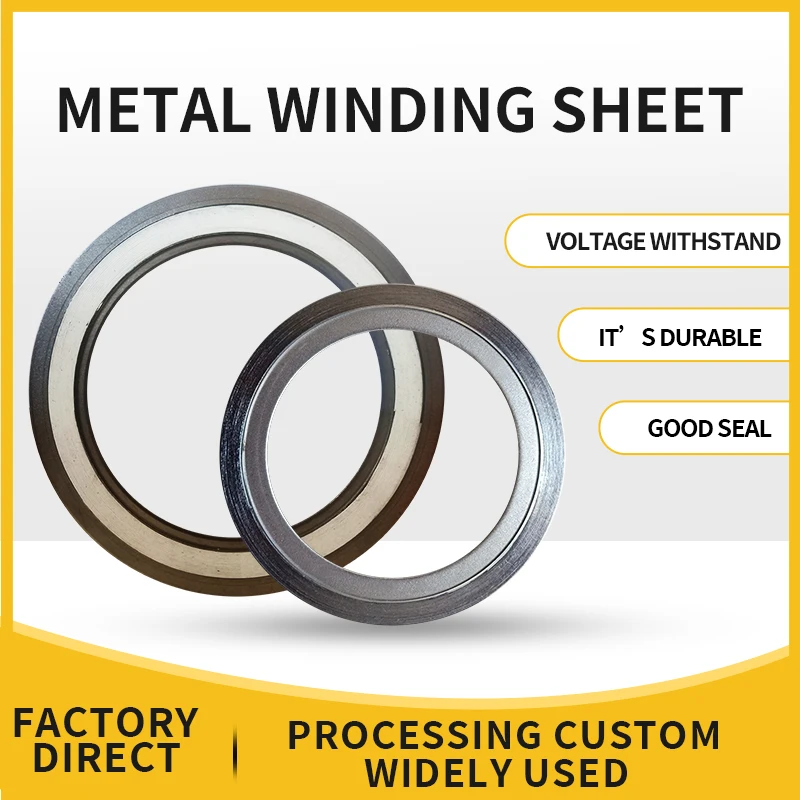 High Temperature Flange Valve Sealing Graphite Ring Metal Winding Gasket Custom Graphite Composite Gasket