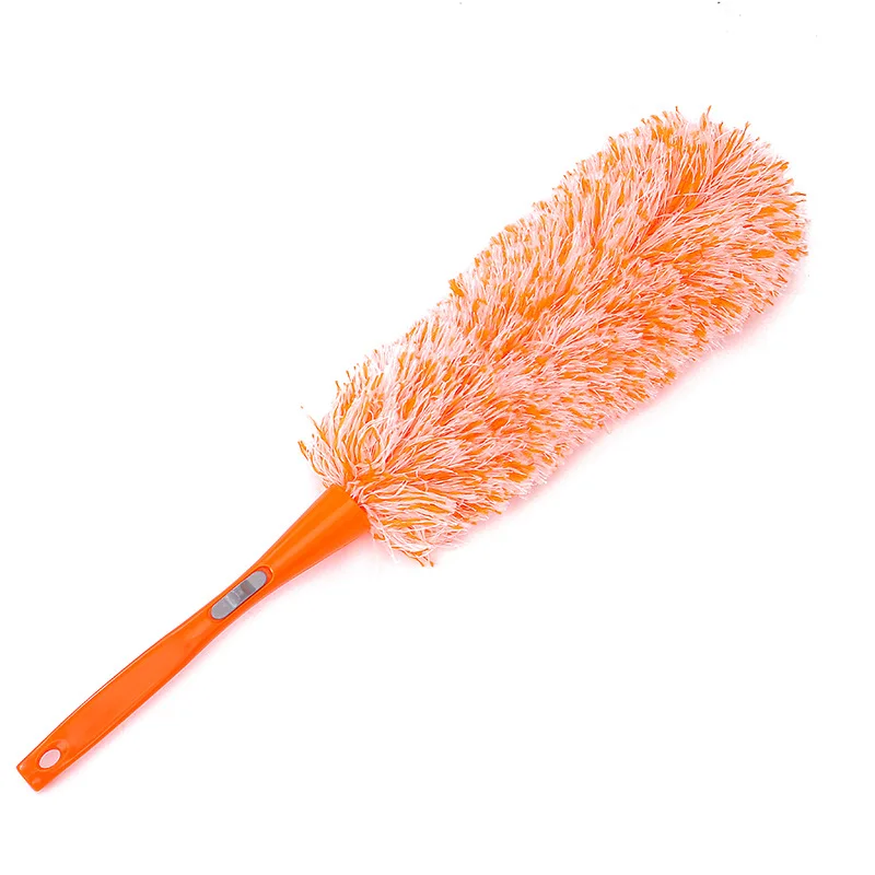 Long Plastic Soft Magic Hand Colored Feather Duster Anti Static Duster For Housework