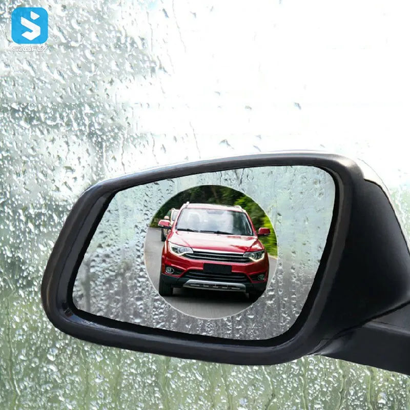 Anti-Fog Film Car Rearview Protective Film Anti Fog Rainproof Rear View Mirror Protective Sticker