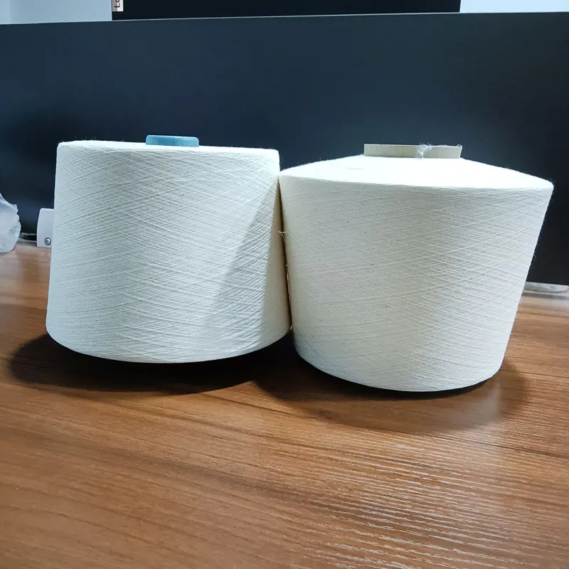Good Price Raw White 100% Cotton Yarn Compact Combed Pure For Weaving knitting