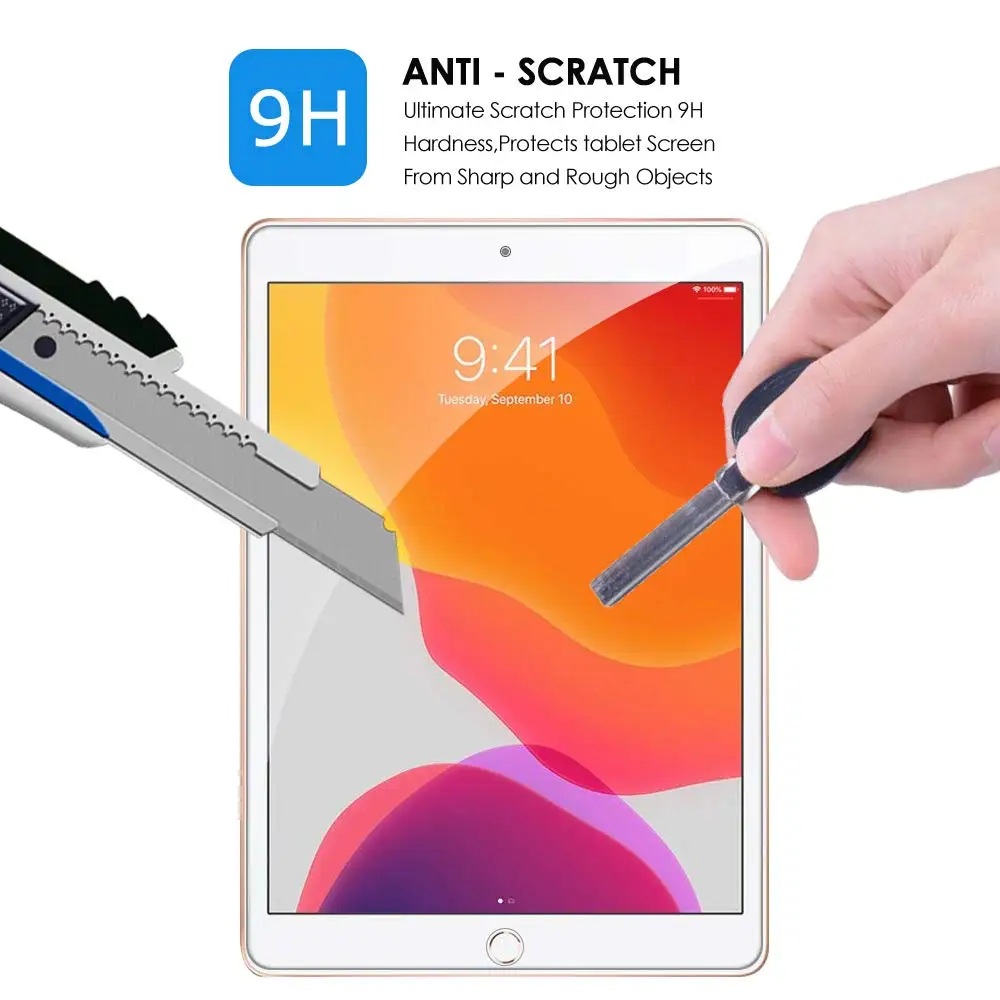 2Pack 9H Tempered Glass Screen Protector for iPad 10th 10.9 inch Glass Screen Protector for iPad Pro 6th 12.9inch