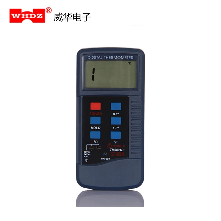 Digital Thermometer with K-TYPE Easy to Carry Portable Thermometer TM6801B