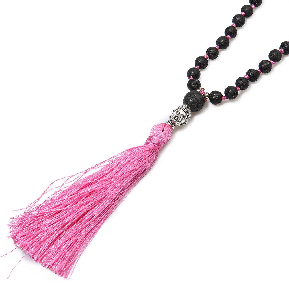 2022 Penixon Self Rudraksha Defence Mala 108 Buddha Prayer Bead Chain Necklace