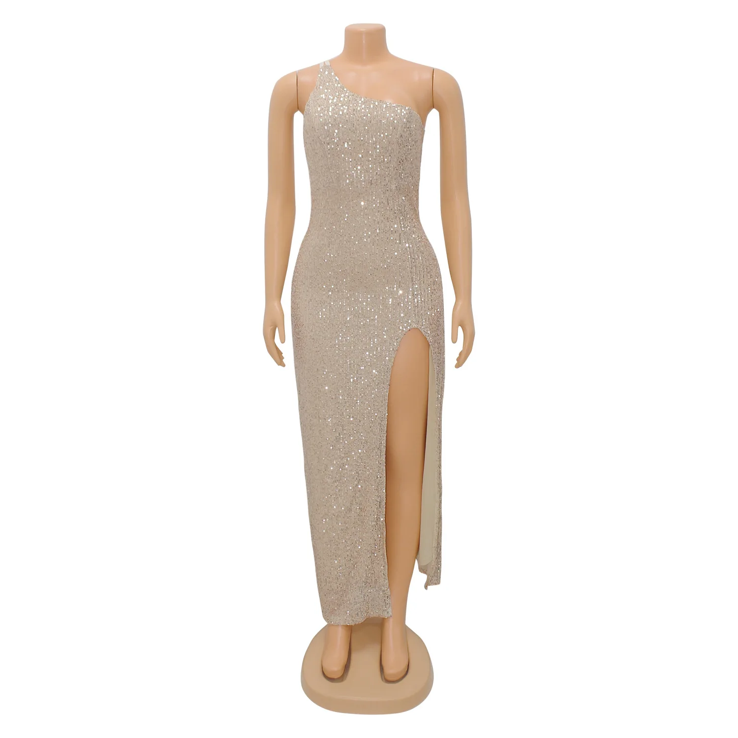 Fashion Summer Sexy Off-shoulder Sleeveless Beaded Dress Women Clothing Trendy Strapless Long Dress Ladies Party Dress