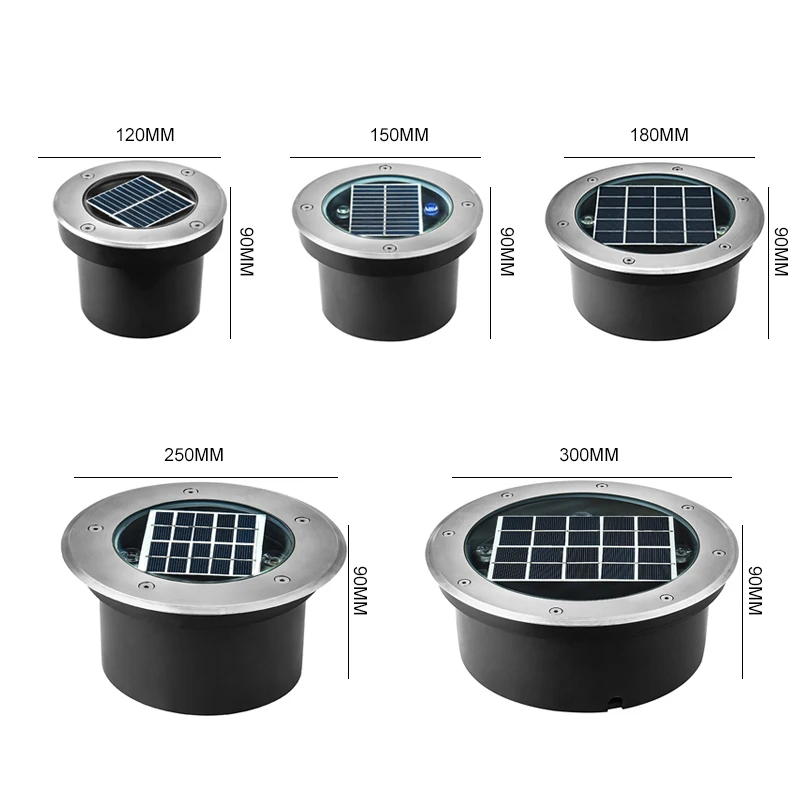 Manufactory Direct Solar Led Underground Light waterproof Garden Lamp Underground Light