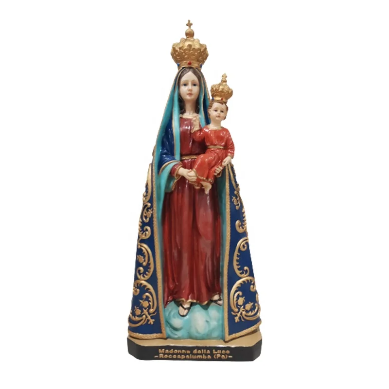 Custom Resin Christian Religious Statue Of Mother Mary And Jesus Crafts Gifts Home Decor Figurine Catholic Religious Products