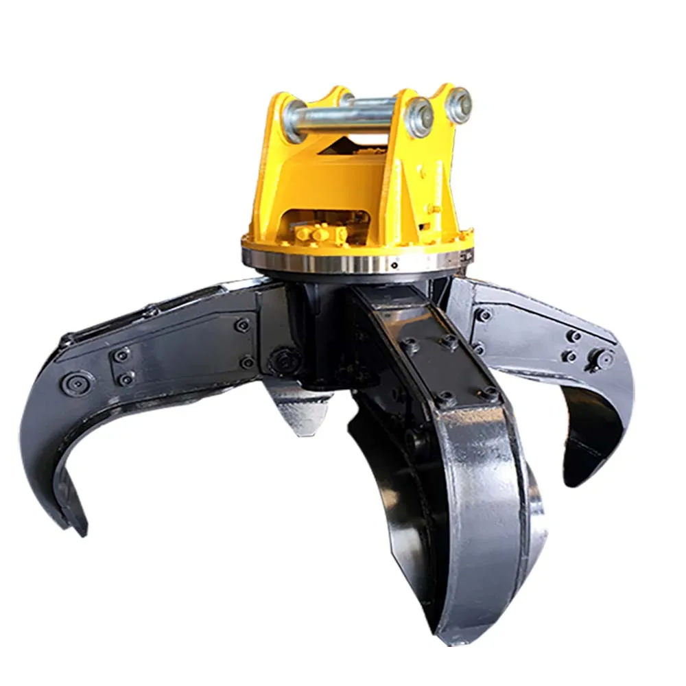 Monde hydraulic rotary  steel scrap metal grapple four peel orange peel grab multi peel scrap metal grapple