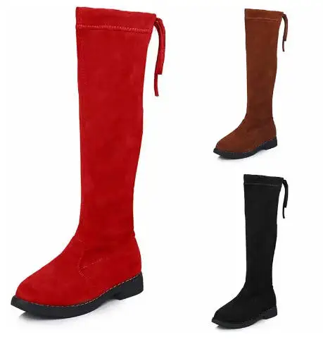 HO Kids Snow Boots Winter Female Fashion Boots Girls Princess Knee-Length Long Boots Child Casual Sport Shoes Hot Sneakers