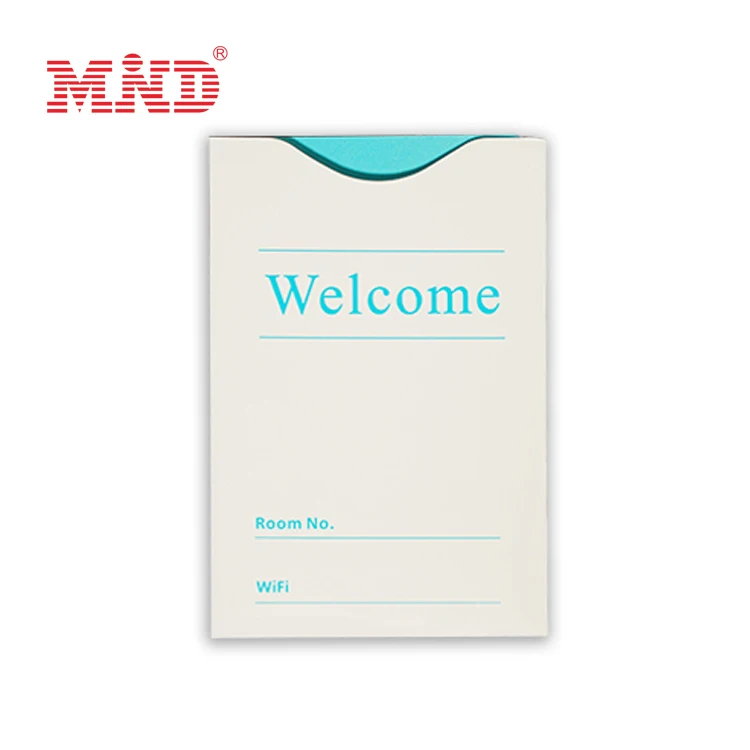Golden Supplier Custom Paper Hotel Room Key Card Holder Hotel Card Sleeve