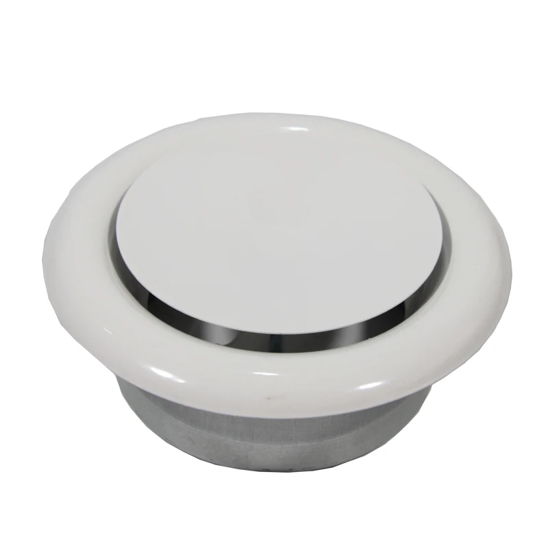 Metal round air vents exhaust valve for ceiling Return Air Vent Grille white Exhaust Air Disc Ceiling Valve Diffuser
