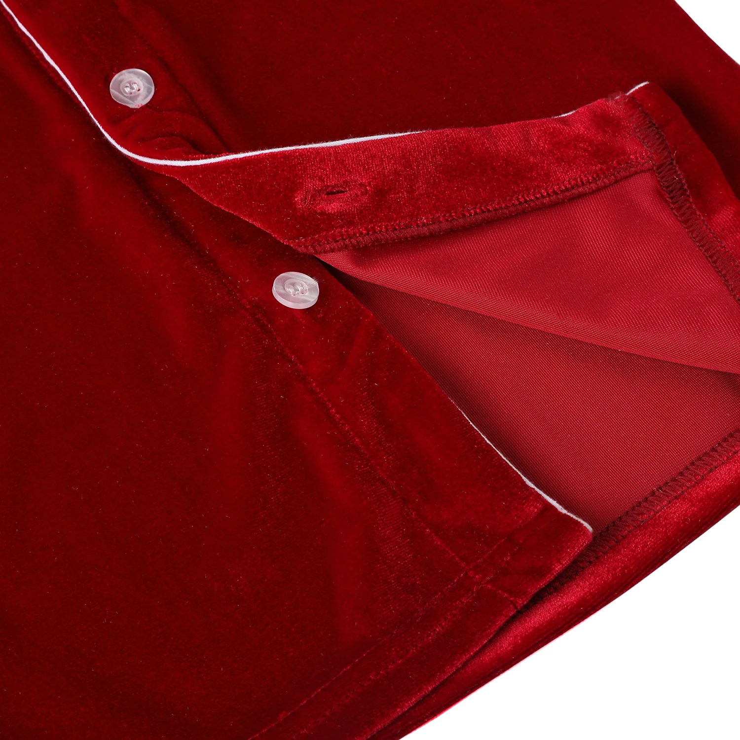 Lanye hot sale family matching set Christmas pyjamas red velvet women men adult pajamas