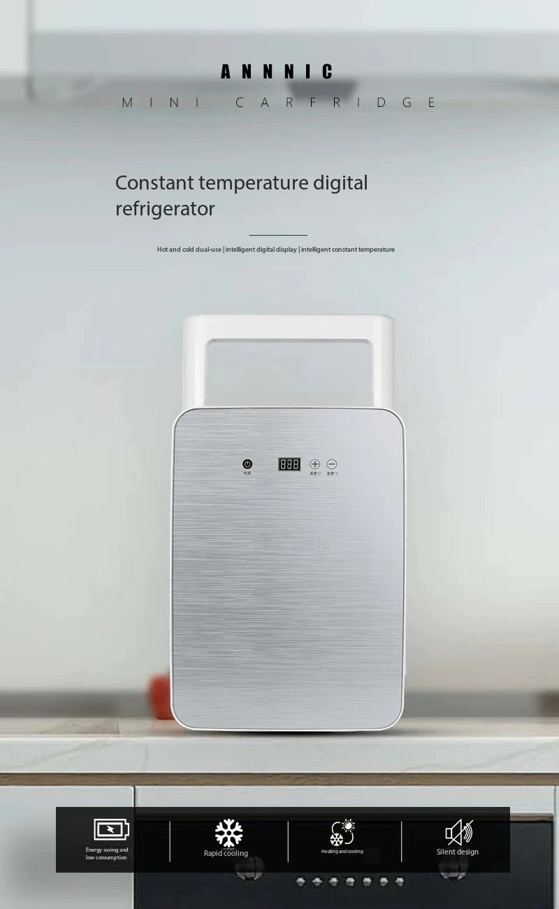 Portable Dual-Use 12V Constant Temperature Digital Display Compact Refrigerator Hot Cold for Car Home Dormitory Office Use