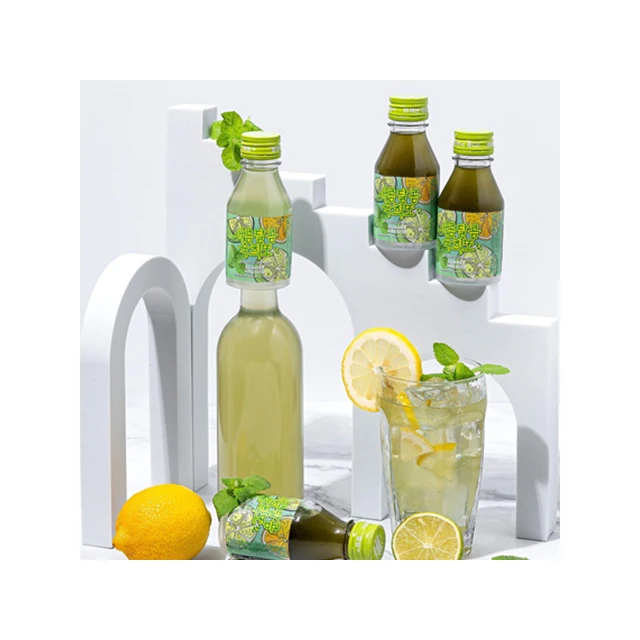 Refreshing Mojito Soju Cocktail Healty drinks Fruit beverage Hangover Cure Fruity Sweet Liquor Friends Party Somaek Inspired