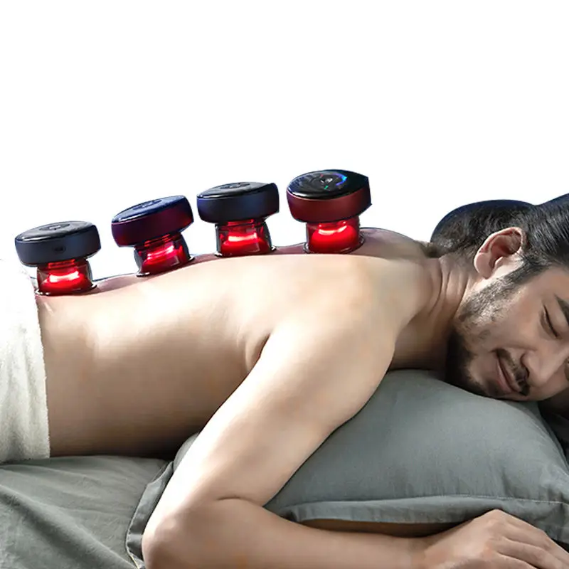Wholesale Electric 6 Gears Cupping Therapy Massager Guasha Tool Body Cupping Vacuum Scrap Massage Machine