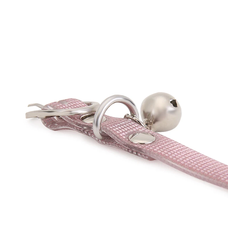 Manufacturer Wholesale Adjustable Nylon Classic Solid Colors Pet Products Dog And Cat Collar With Bells