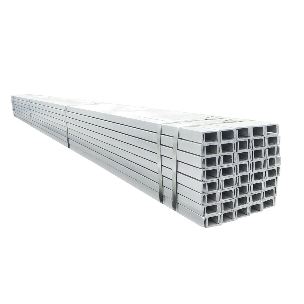 Cold formed Galvanized Steel slotted U/C Channel post Specification Structural Roofing C Purlins Dimensions for construction