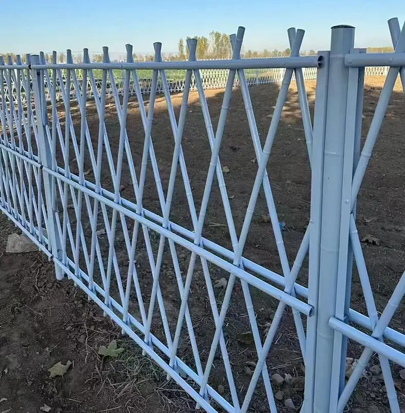 Stainless Steel Material Artificial Green Bamboo Fence