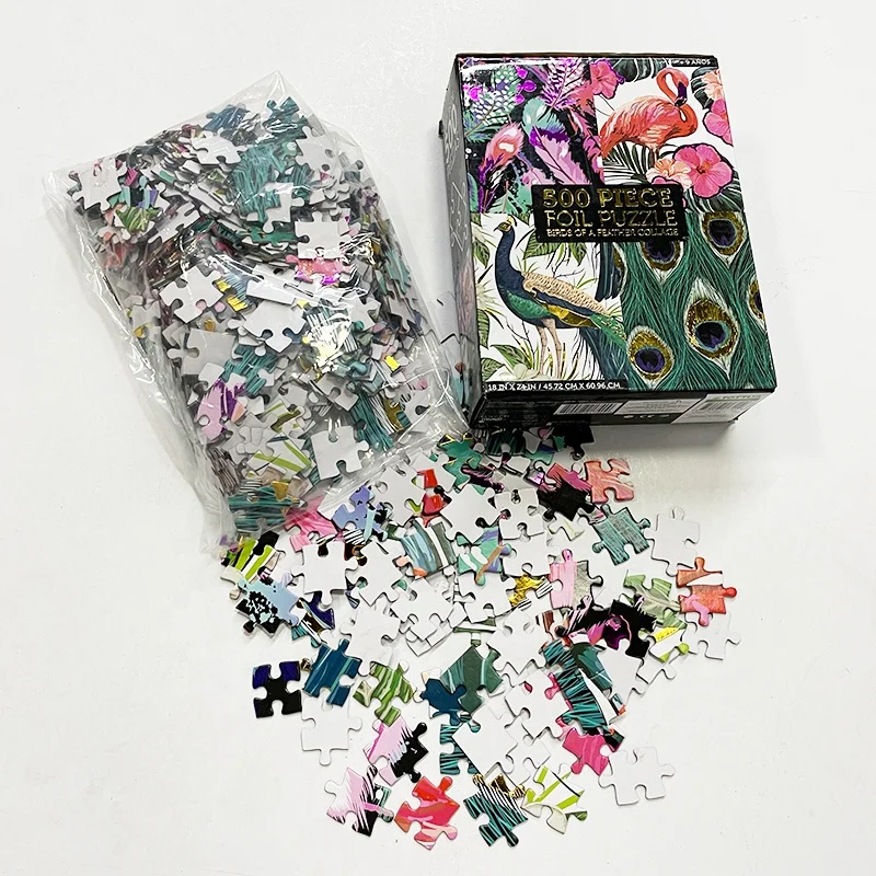 New Arrival Best Quality Customized Jigsaw Puzzles sublimation blank 500 Pieces custom Jigsaw Puzzle For Adult And Family